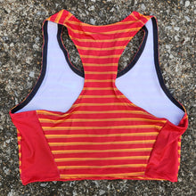 Load image into Gallery viewer, Women&#39;s Red Hot Crop Racing Top
