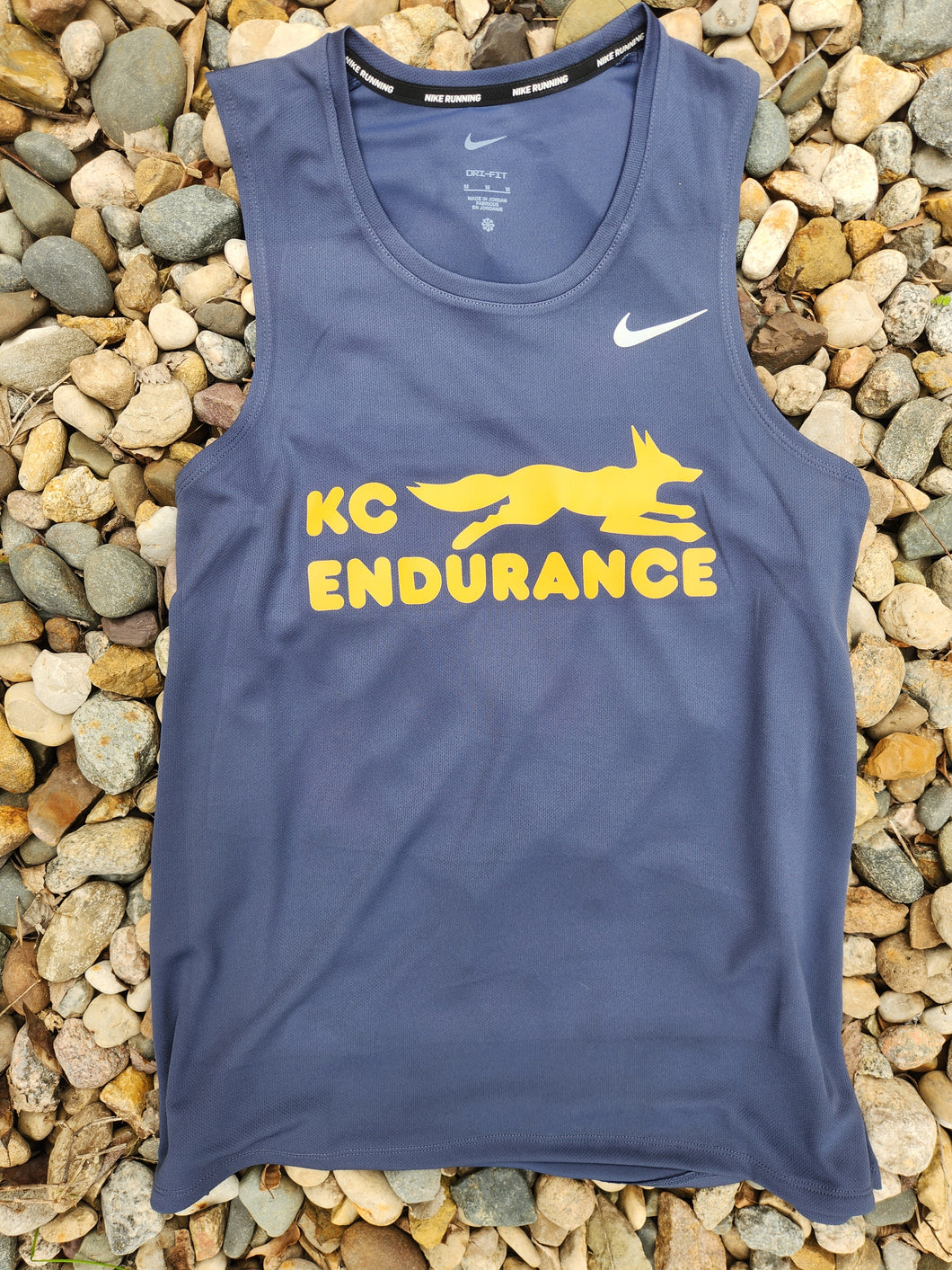 Men's Navy/Gold Racing Tank